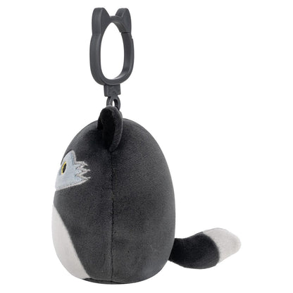 Squishmallows 3.5" Dmitri the Dark Grey Wolf Clip | Jazwares