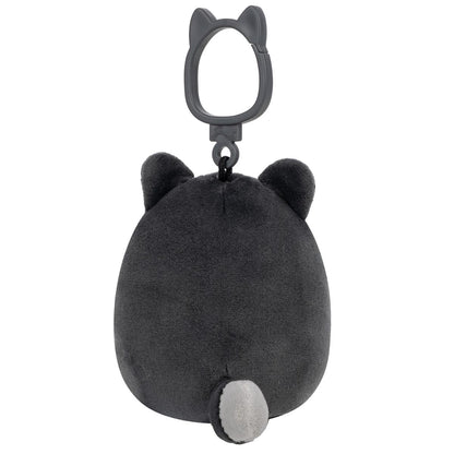 Squishmallows 3.5" Dmitri the Dark Grey Wolf Clip | Jazwares