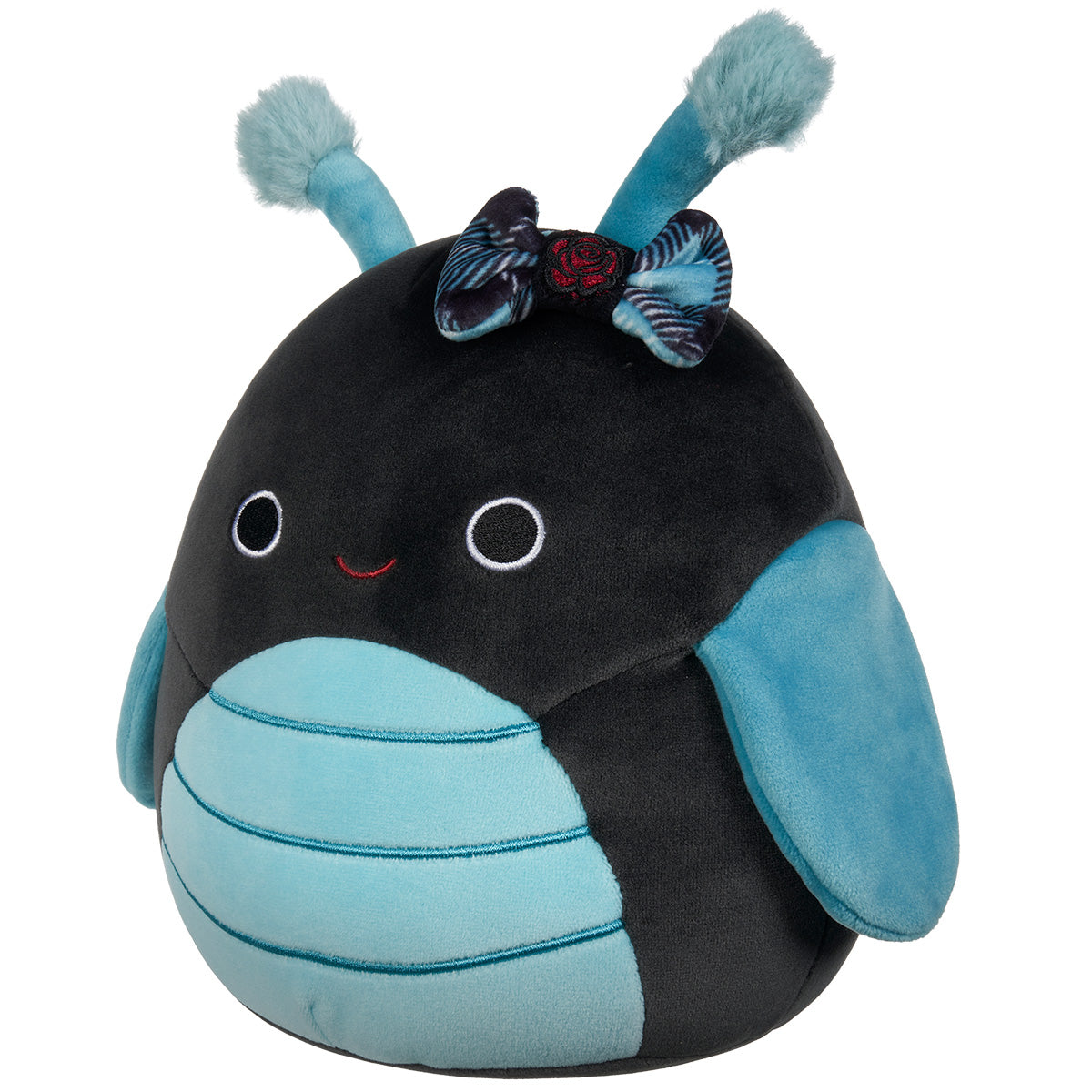 Squishmallows 14" Celie the Teal and Black Grasshopper with Bow | Jazwares