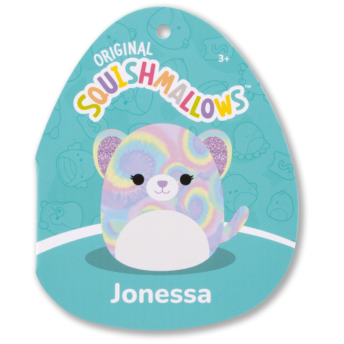 Squishmallows 12" Jonessa the Purple Psychedelic Tie-Dye Bear | Jazwares