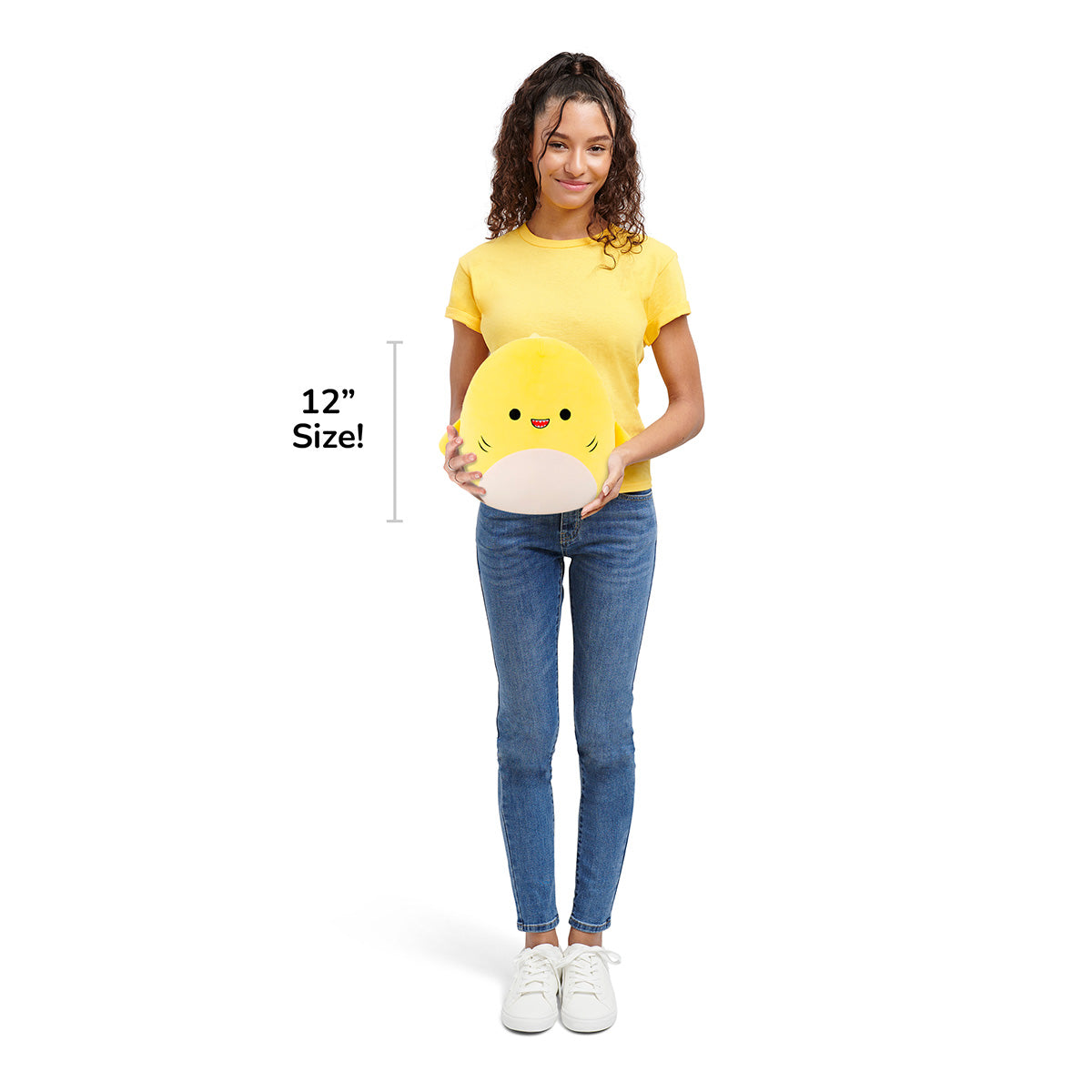 Squishmallows 12" Chandler the Yellow Shark | Jazwares