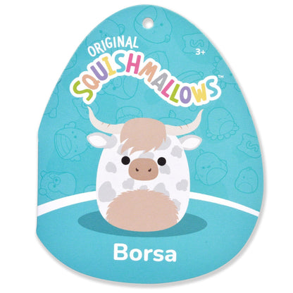 Squishmallows 12" Borsa Spotted Highland Cow | Jazwares