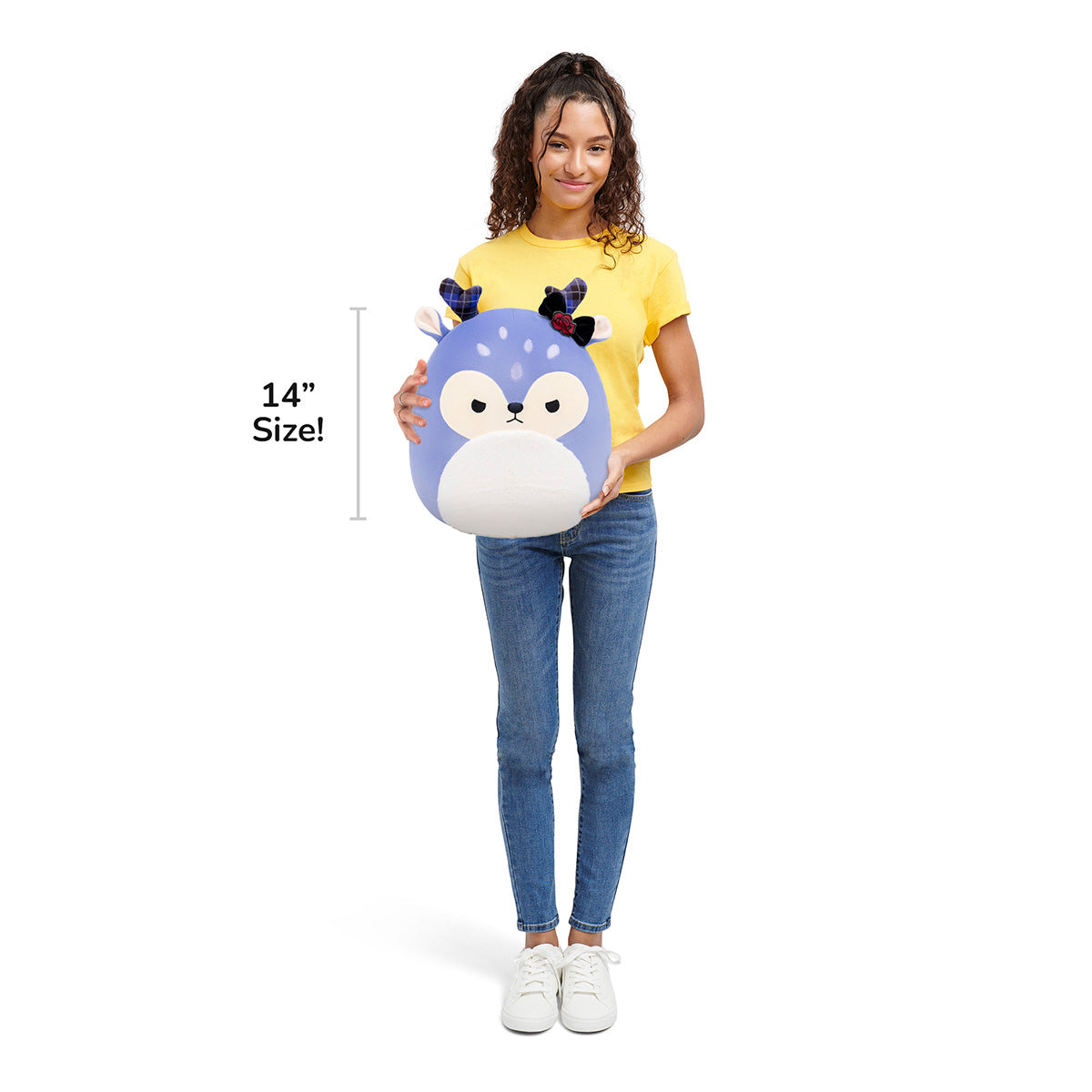 Squishmallows 14" Binoche the Purple Fawn | Jazwares
