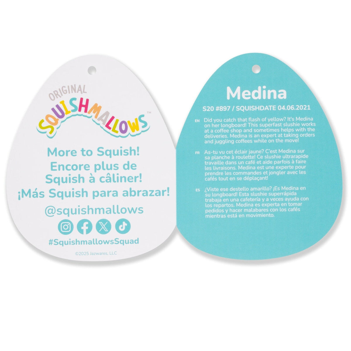 Squishmallows 20-Inch Medina the Yellow Lemonade Slushie | Jazwares