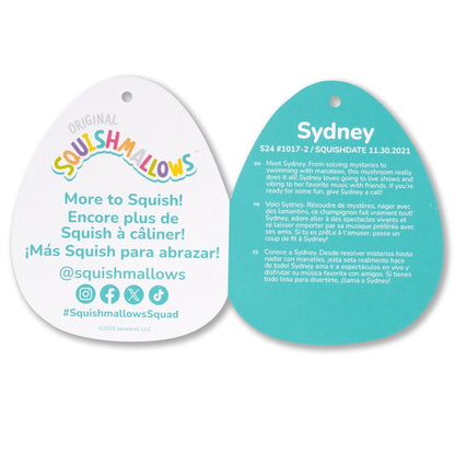 Squishmallows 24" Sydney the Teal Spotted Mushroom | Jazwares