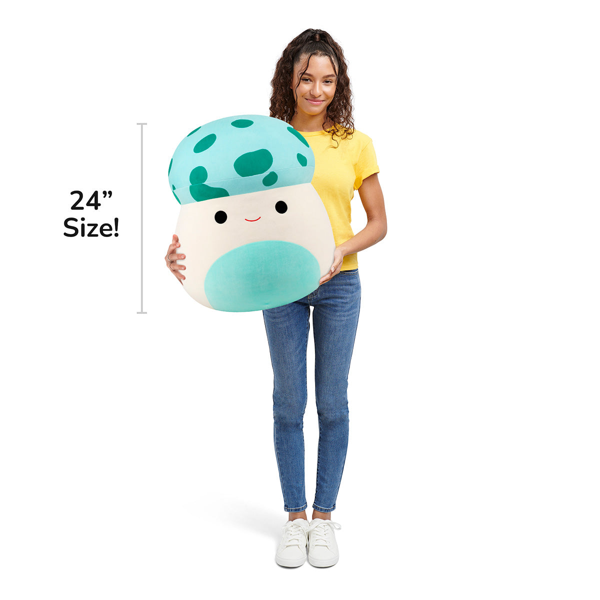 Squishmallows 24" Sydney the Teal Spotted Mushroom | Jazwares