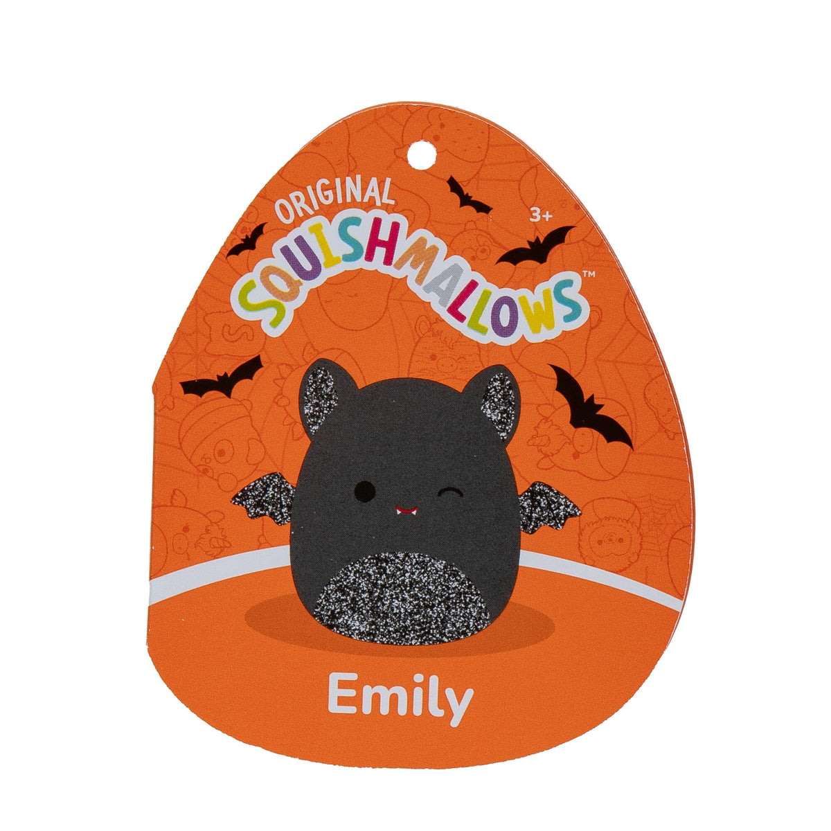 Squishmallows 8" Emily the Black Bat with Sparkly Belly | Jazwares