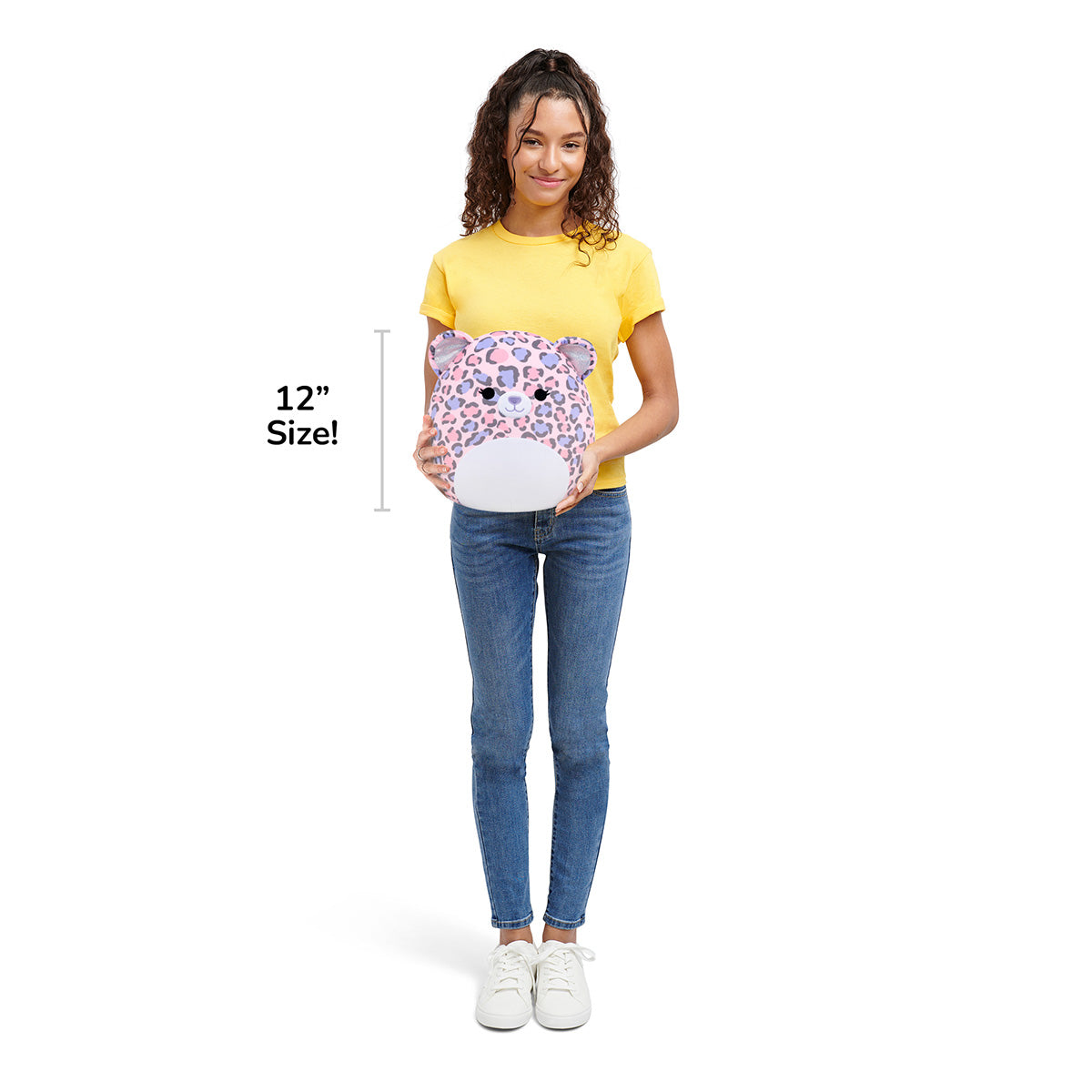 Squishmallows 12" Dallas Pink and Purple Leopard | Jazwares
