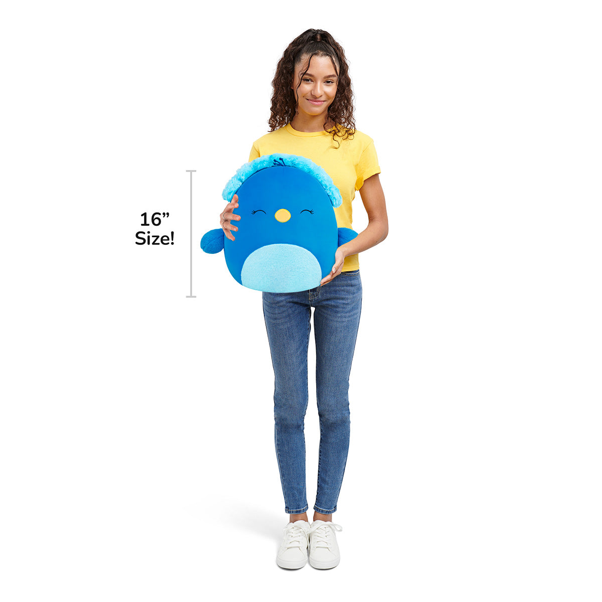 Squishmallows 16" Priscilla the Blue Peacock | Jazwares
