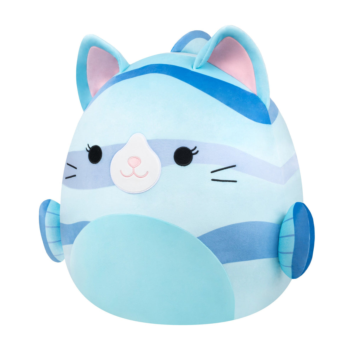 Squishmallows 20" Melinda the Blue Striped Cat Fish | Jazwares