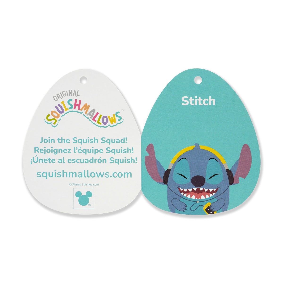 Squishmallows 14" Disney Stitch with Headphones | Jazwares