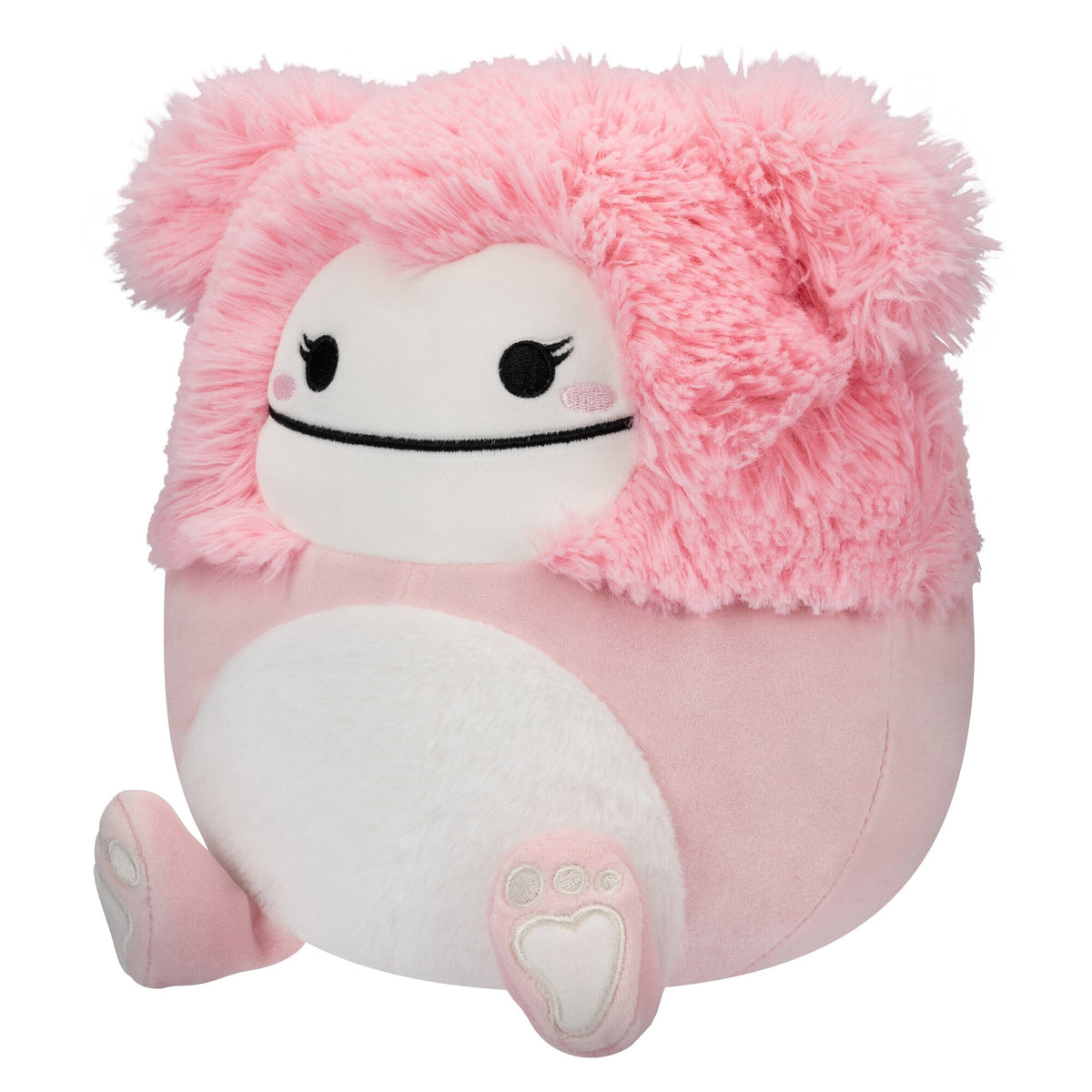 Squishmallows 8" Brina the Pink Bigfoot with Fuzzy Belly | Jazwares