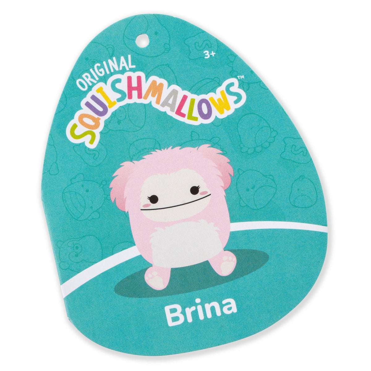Squishmallows 8" Brina the Pink Bigfoot with Fuzzy Belly | Jazwares