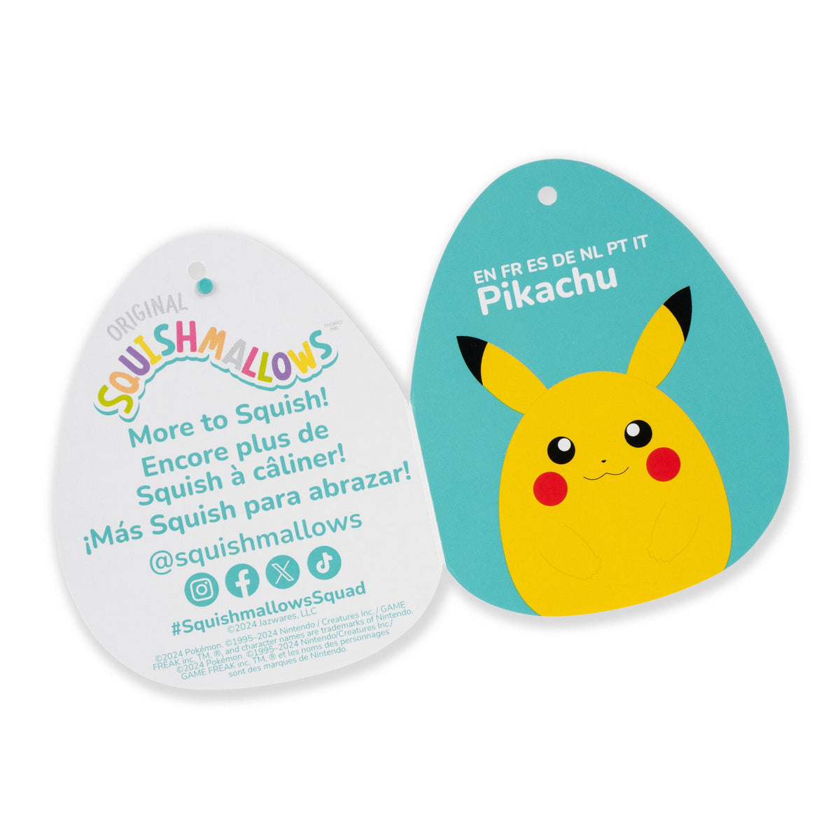 Squishmallows 3.5" Pokémon Pikachu Clip | Jazwares