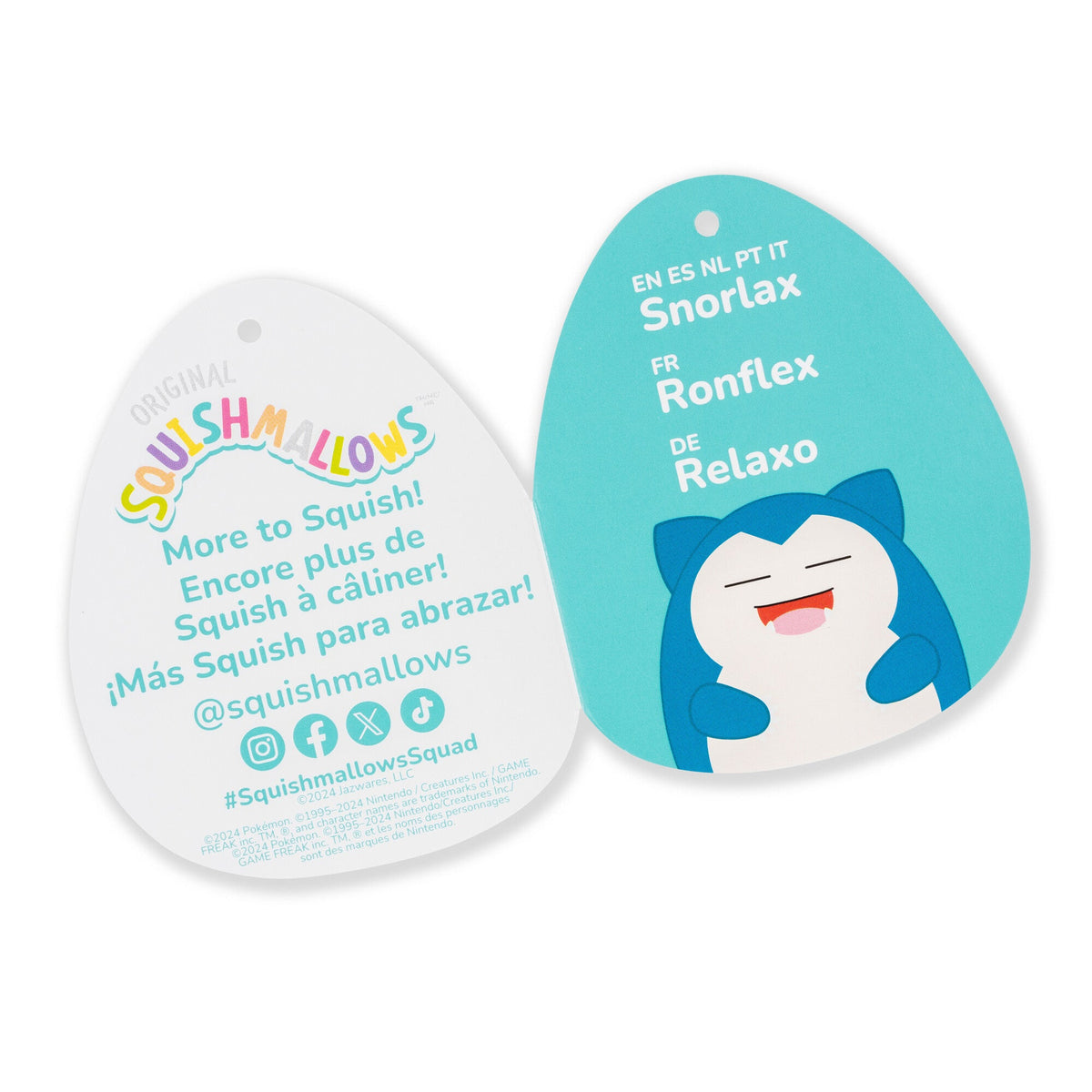 Squishmallows 3.5" Pokémon Snorlax Clip | Jazwares