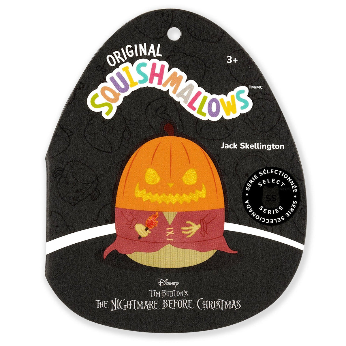 Squishmallows 8" Select Series Pumpkin King Jack Skellington | Jazwares