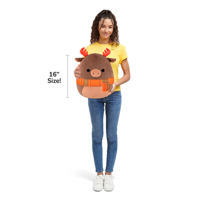 Squishmallows 16" Patterson the Moose with Orange Scarf | Jazwares