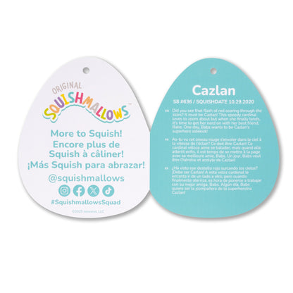 Squishmallows 8" Cazlan the Red Cardinal | Jazwares
