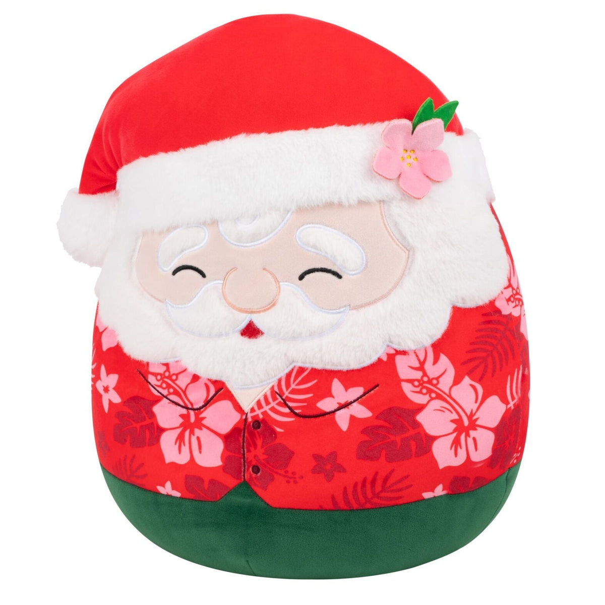 Squishmallows 14" Nick the Santa Claus in Red Hawaiian Shirt | Jazwares