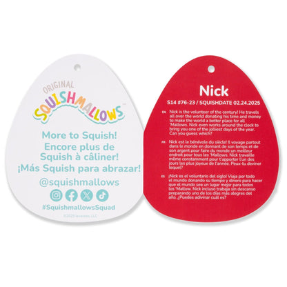 Squishmallows 14" Nick the Santa Claus in Red Hawaiian Shirt | Jazwares