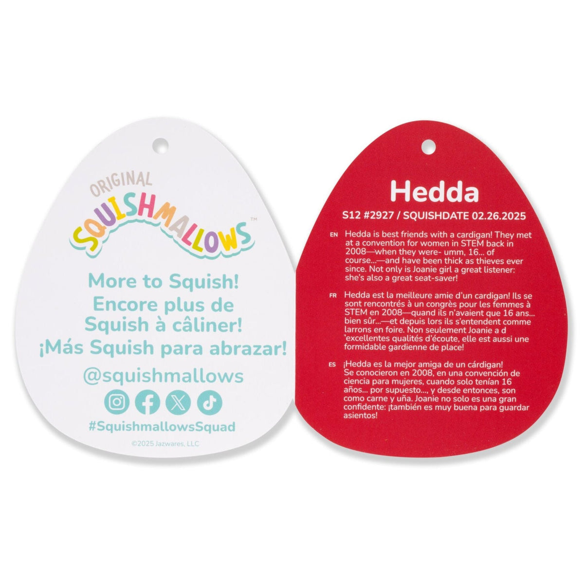 Squishmallows 12" Hedda the Milk for Santa | Jazwares