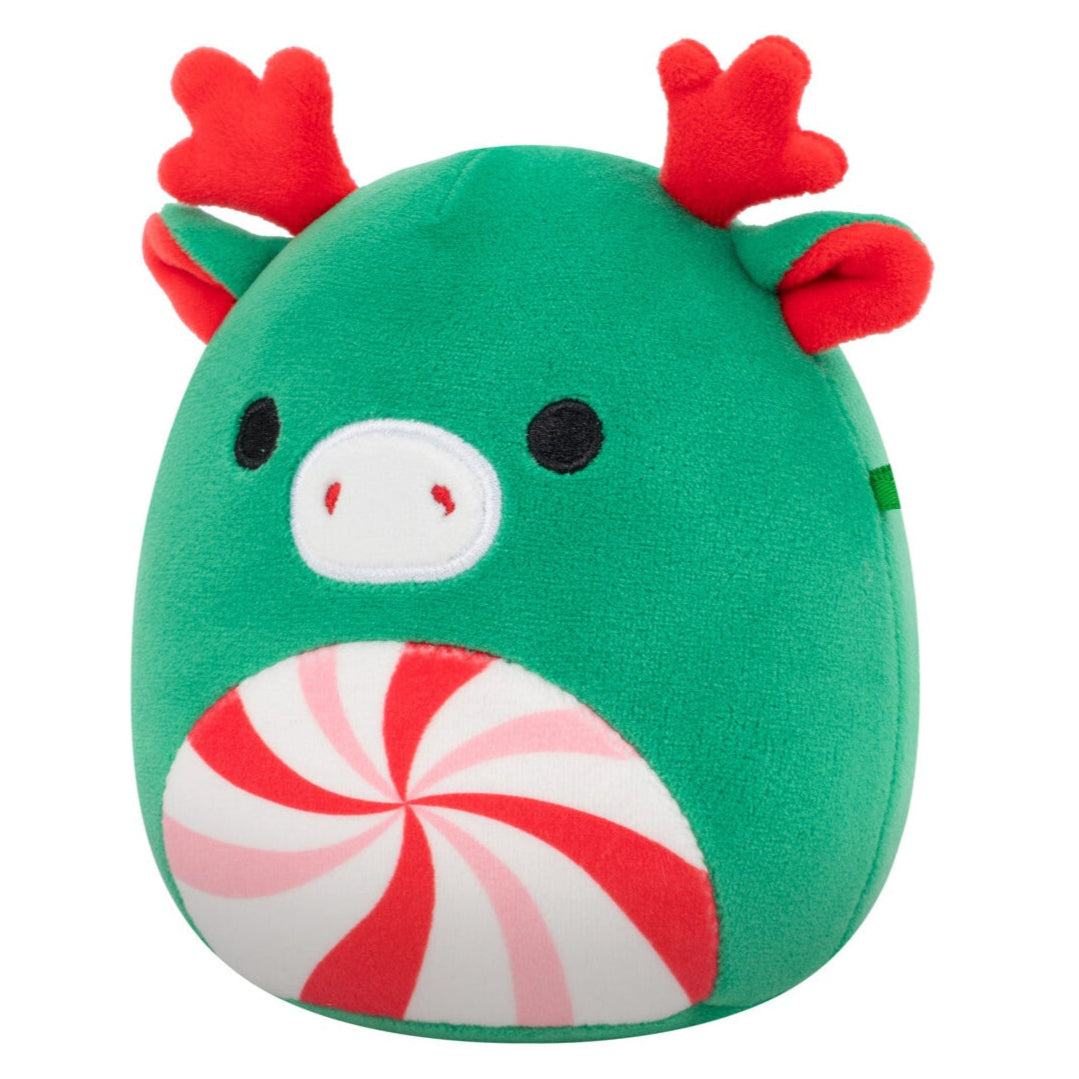Squishmallows 5" Zumir the Green Moose with Peppermint Swirl Belly | Jazwares