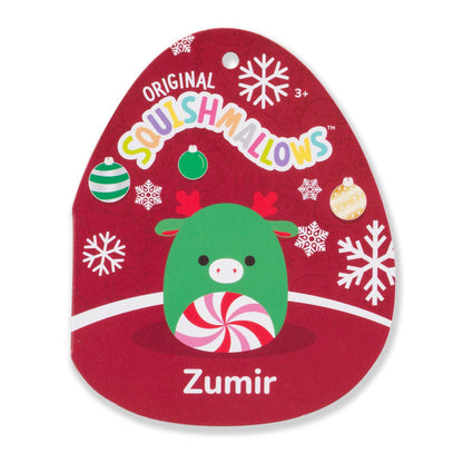 Squishmallows 5" Zumir the Green Moose with Peppermint Swirl Belly | Jazwares