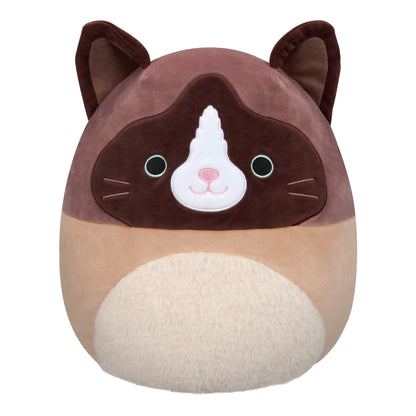 Squishmallows 16" Woodward the Brown and Tan Snowshoe Cat | Jazwares