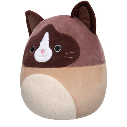 Squishmallows 16" Woodward the Brown and Tan Snowshoe Cat | Jazwares