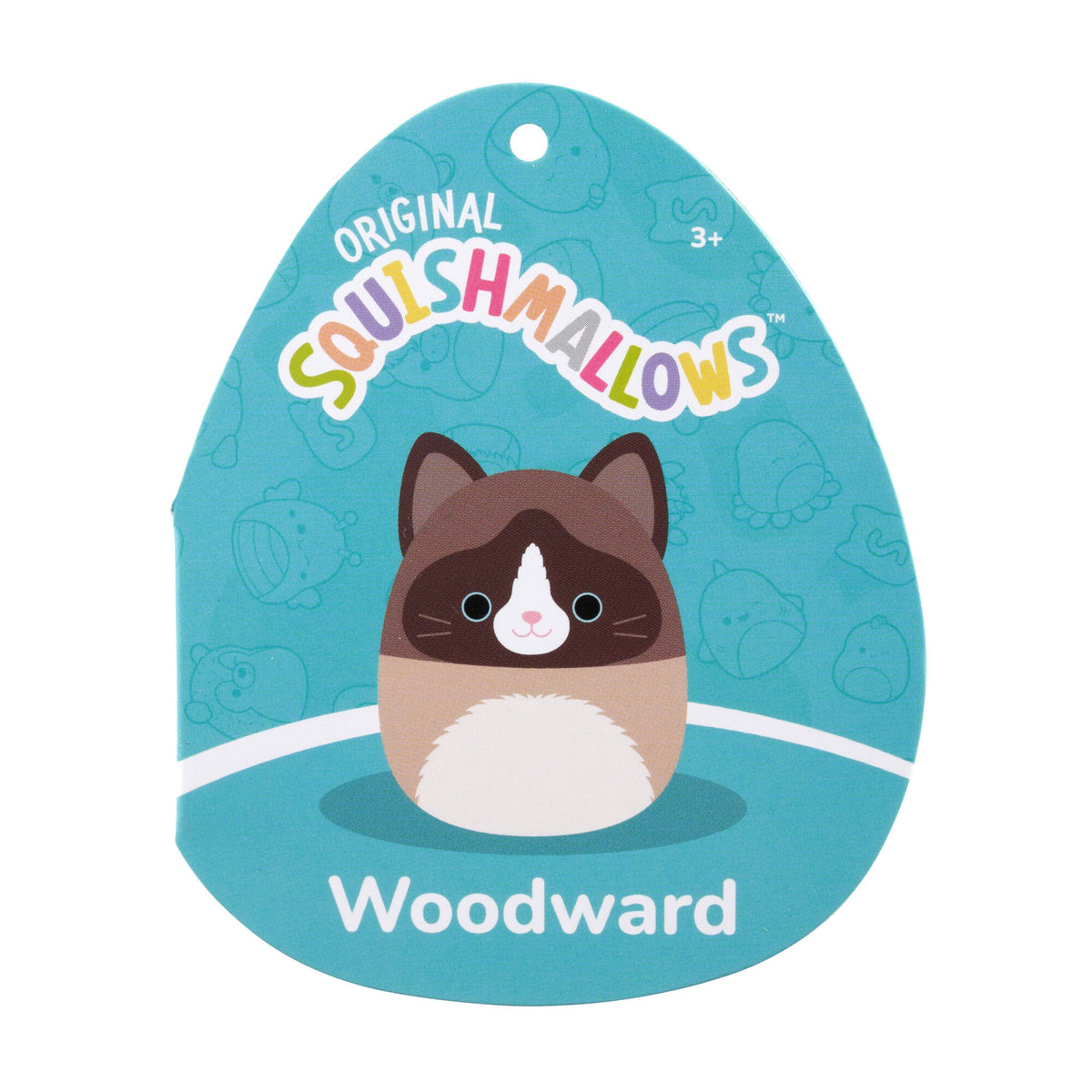 Squishmallows 16" Woodward the Brown and Tan Snowshoe Cat | Jazwares