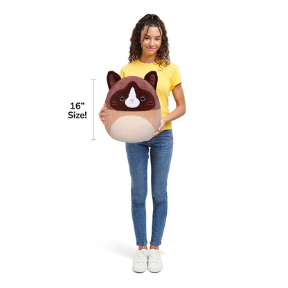 Squishmallows 16" Woodward the Brown and Tan Snowshoe Cat | Jazwares