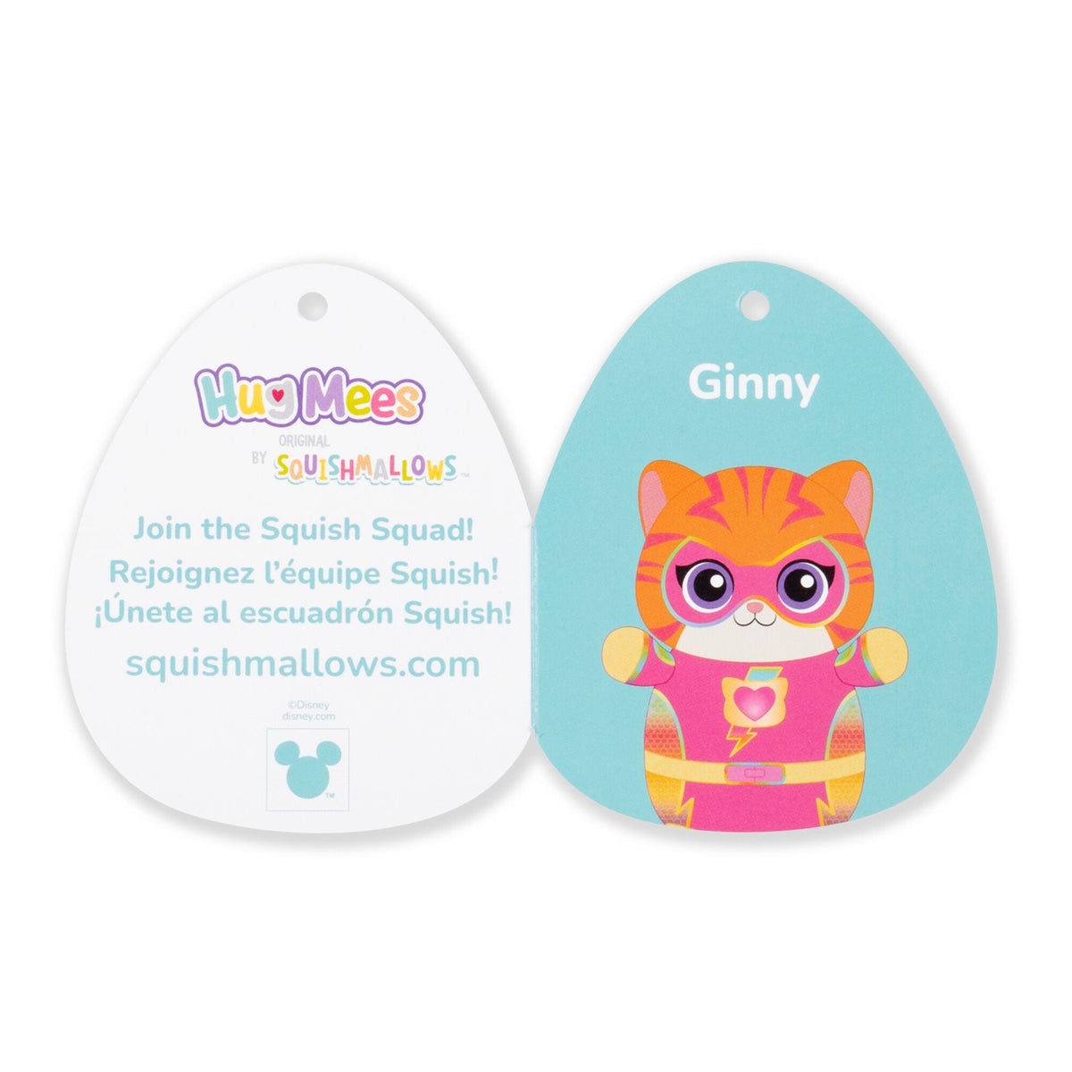 Squishmallows Disney SuperKitties 10" Ginny HugMees | Jazwares