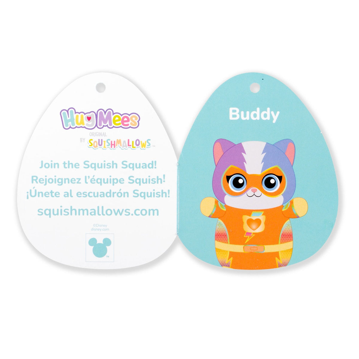 Squishmallows Disney SuperKitties 10" Buddy HugMees | Jazwares