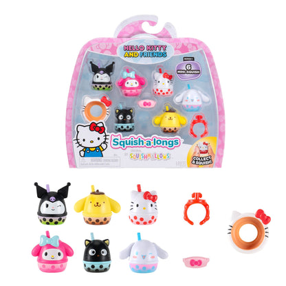 Squish-a-longs Hello Kitty and Friends Boba 6-Pack | Jazwares