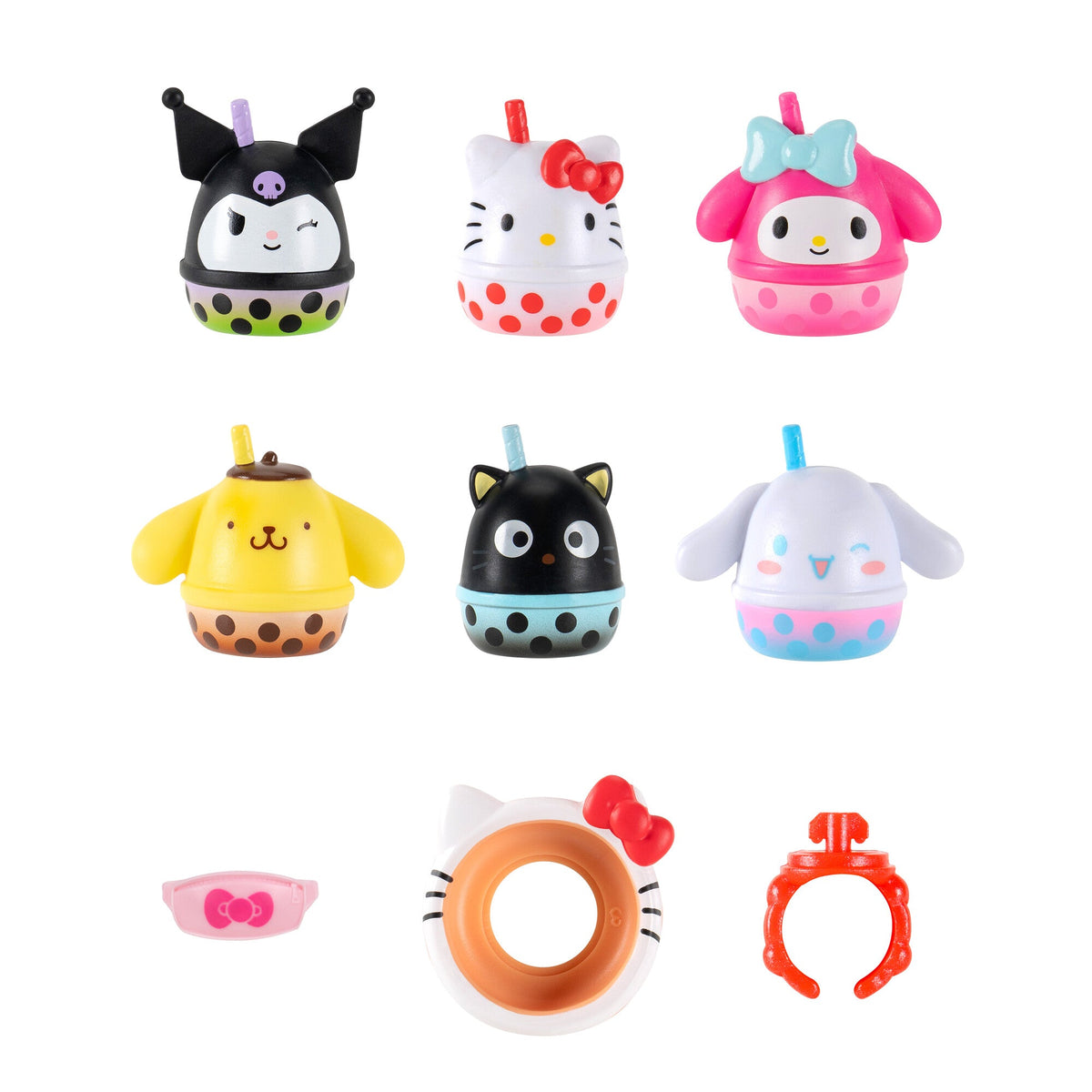 Squish-a-longs Hello Kitty and Friends Boba 6-Pack | Jazwares