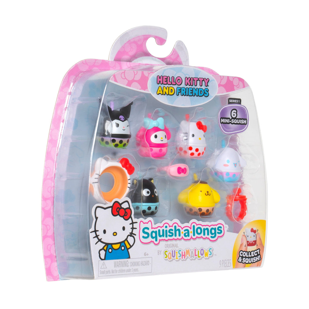 Squish-a-longs Hello Kitty and Friends Boba 6-Pack | Jazwares