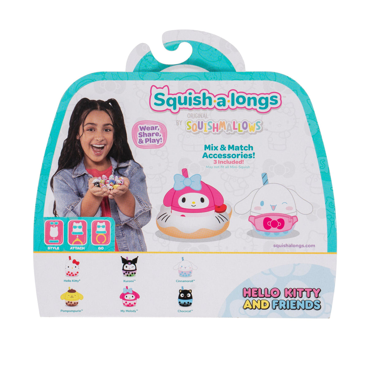 Squish-a-longs Hello Kitty and Friends Boba 6-Pack | Jazwares