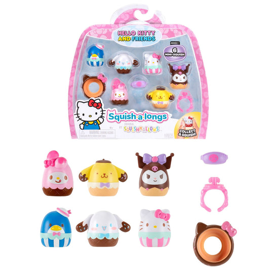Squish-a-longs Hello Kitty and Friends Ice Cream 6-Pack | Jazwares