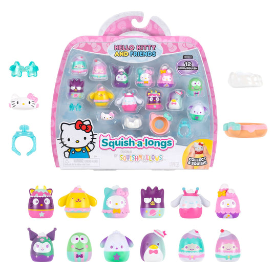 Squish-a-longs Hello Kitty and Friends Dreamland 12-Pack | Jazwares