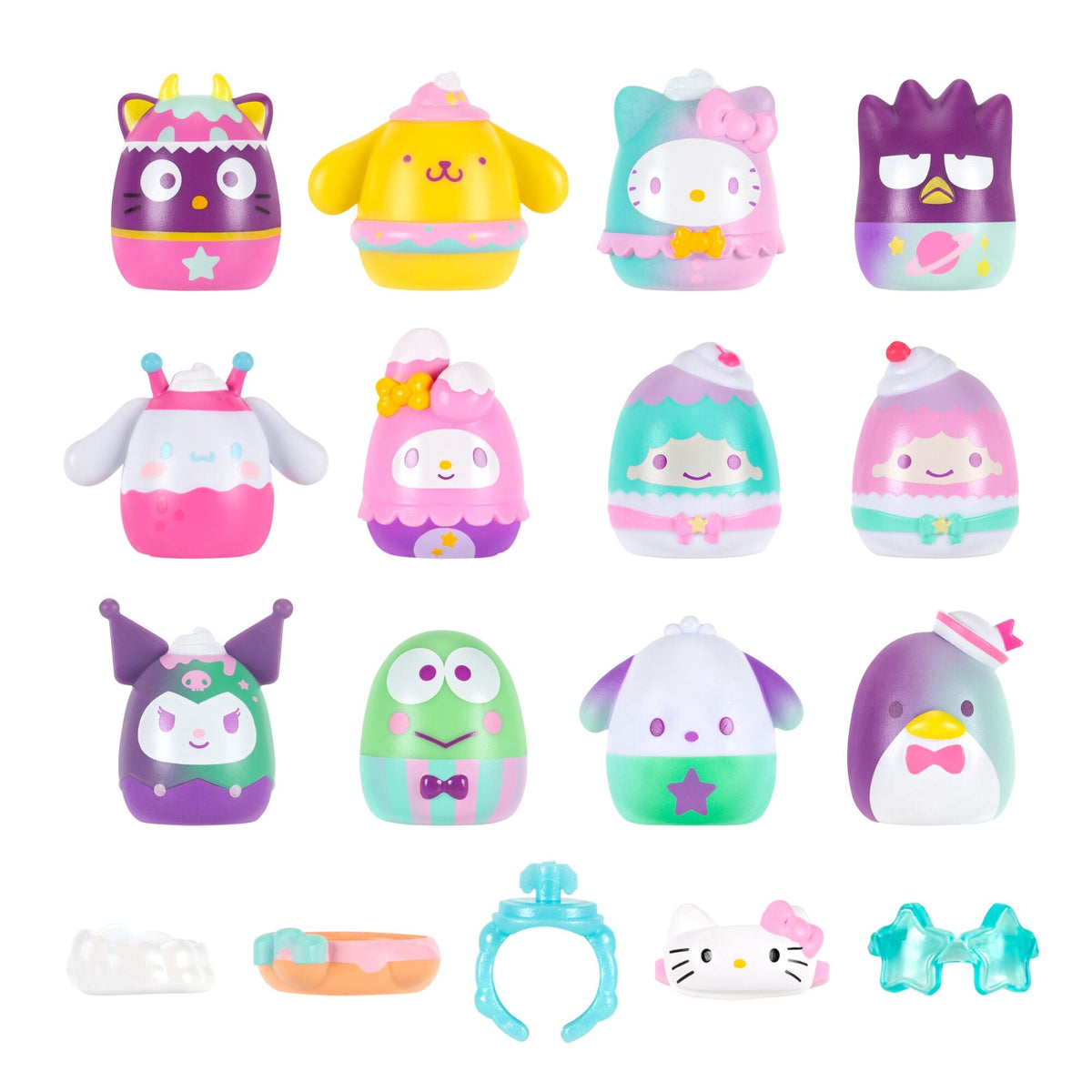 Squish-a-longs Hello Kitty and Friends Dreamland 12-Pack | Jazwares