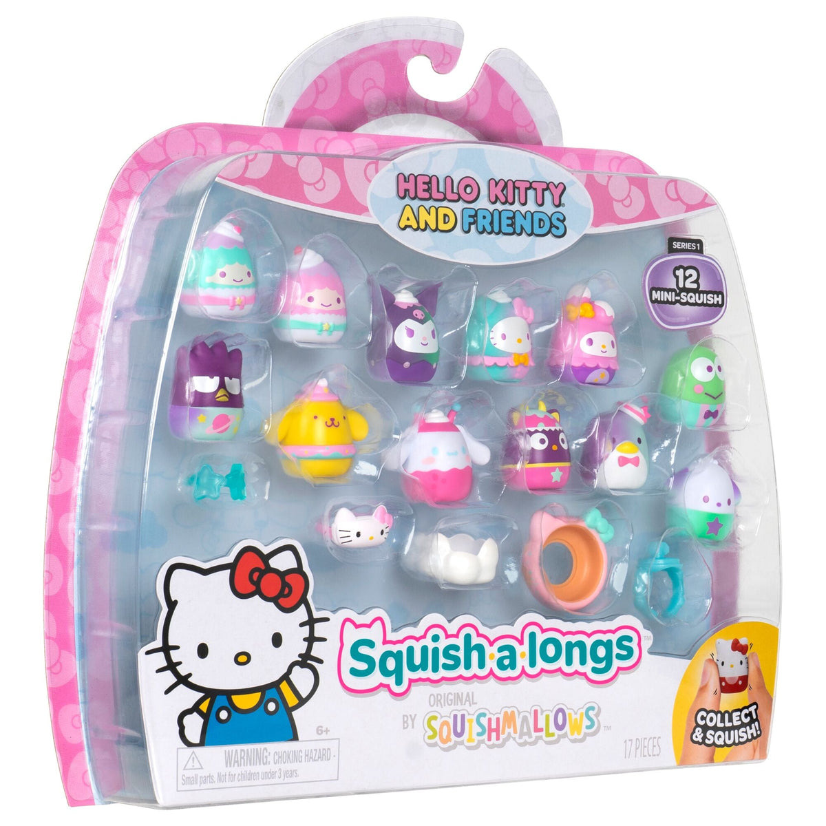 Squish-a-longs Hello Kitty and Friends Dreamland 12-Pack | Jazwares