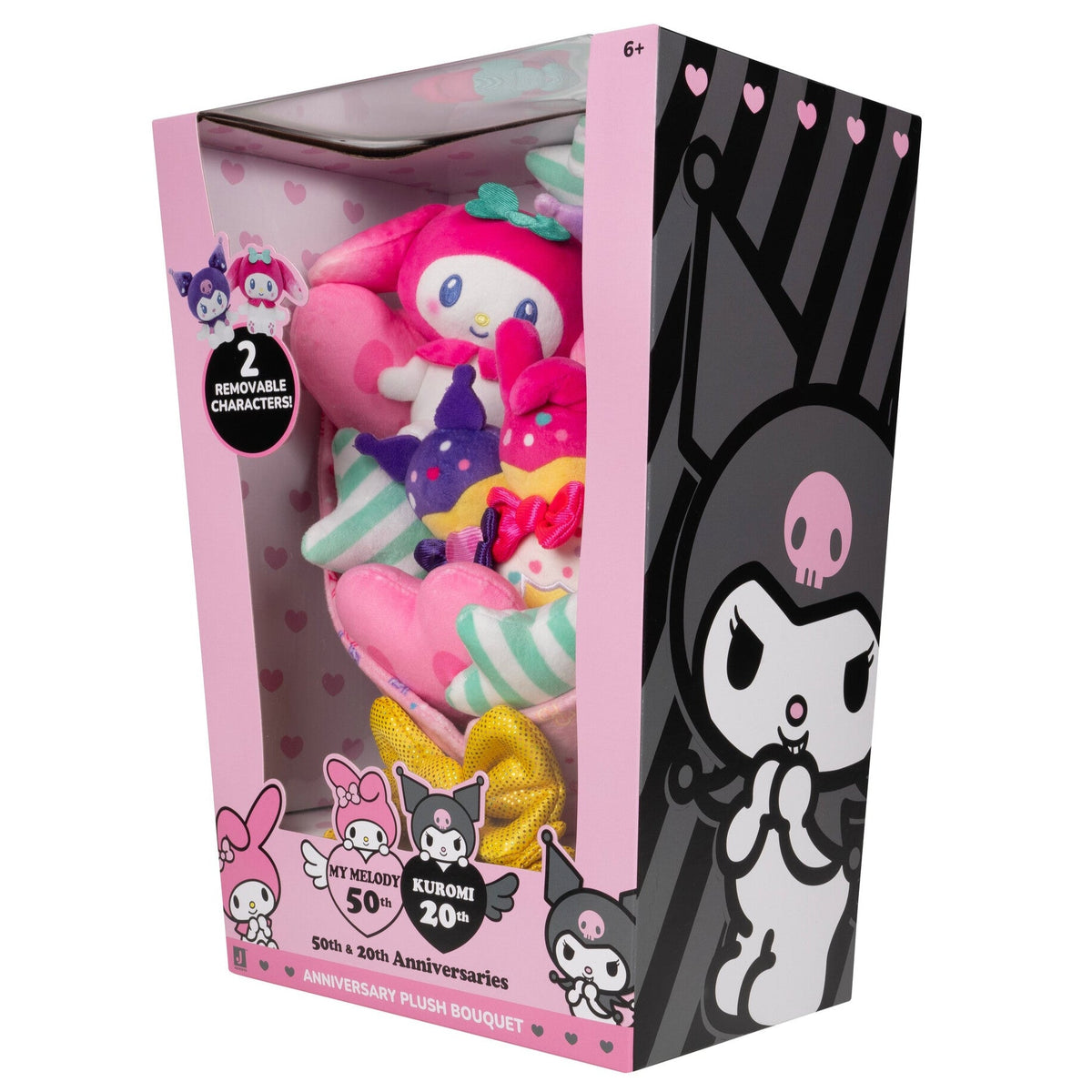 Hello Kitty and Friends 12" My Melody and Kuromi Anniversary Plush Bouquet | Jazwares