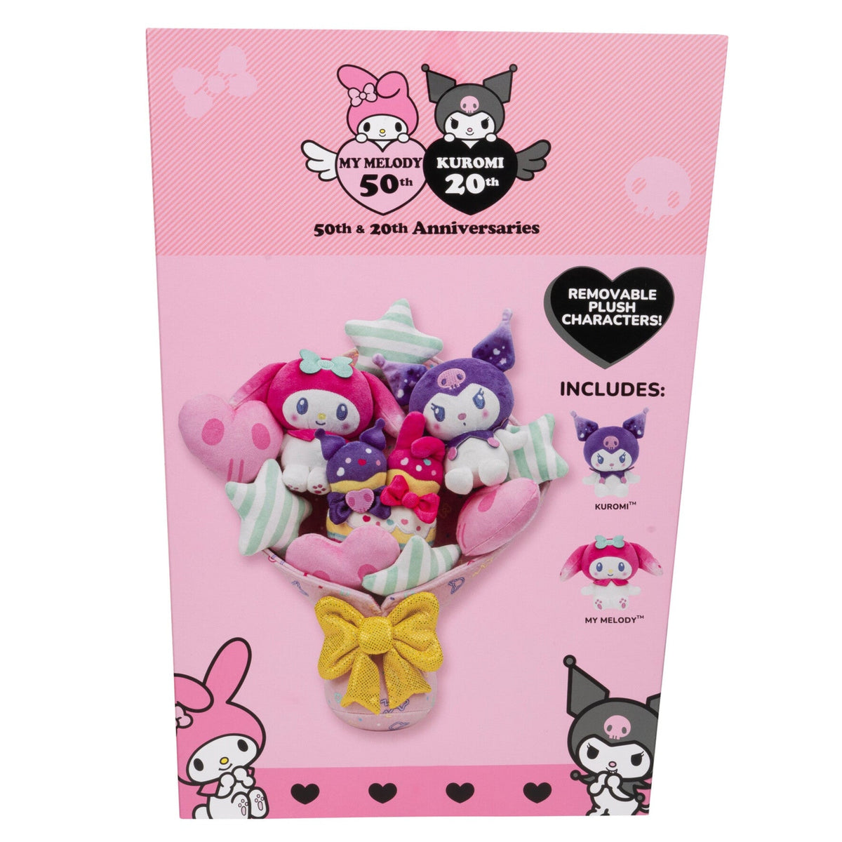 Hello Kitty and Friends 12" My Melody and Kuromi Anniversary Plush Bouquet | Jazwares