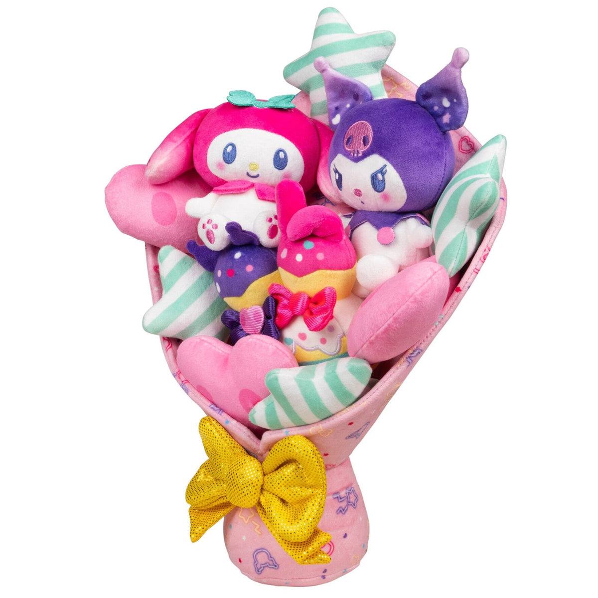 Hello Kitty and Friends 12" My Melody and Kuromi Anniversary Plush Bouquet | Jazwares