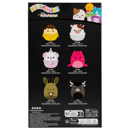Micromallows Select Series 6-Pack - Ronnie, Junie, X. Axis, Ennis, Martha, Lake | Jazwares