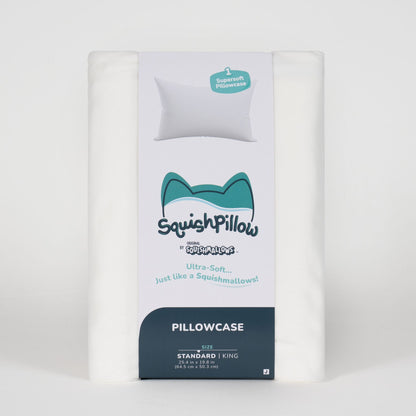 SquishPillow Pillowcase Solid Slumber White | Jazwares