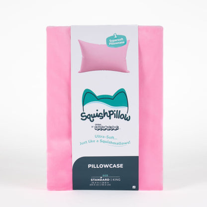 SquishPillow Pillowcase Solid Slumber Pink | Jazwares
