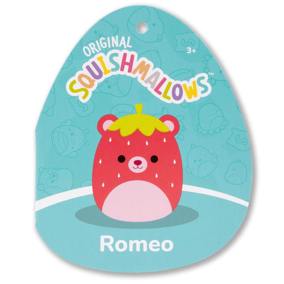 Squishmallows 8" Romeo the Red Strawberry Bear | Jazwares
