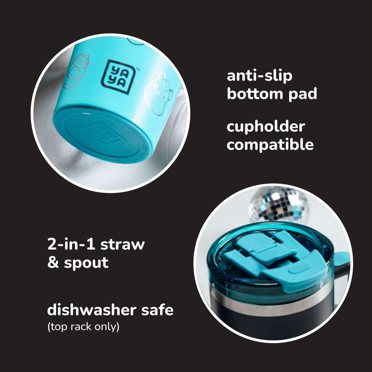 Squishmallows Bling Tumbler with Straw