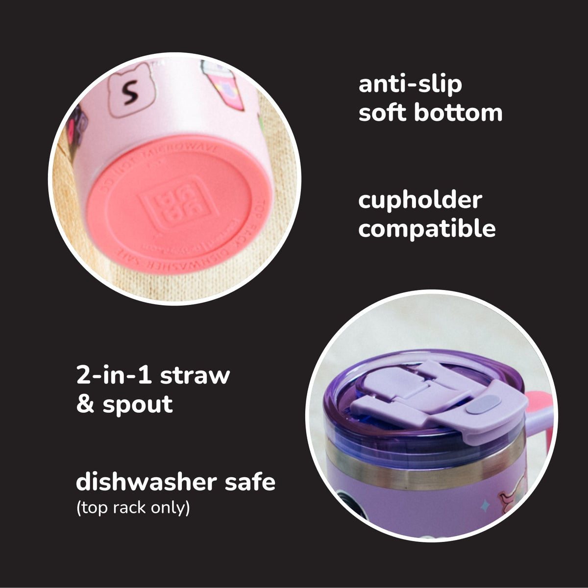 Squishmallows Sticker Bomb Tumbler with Straw